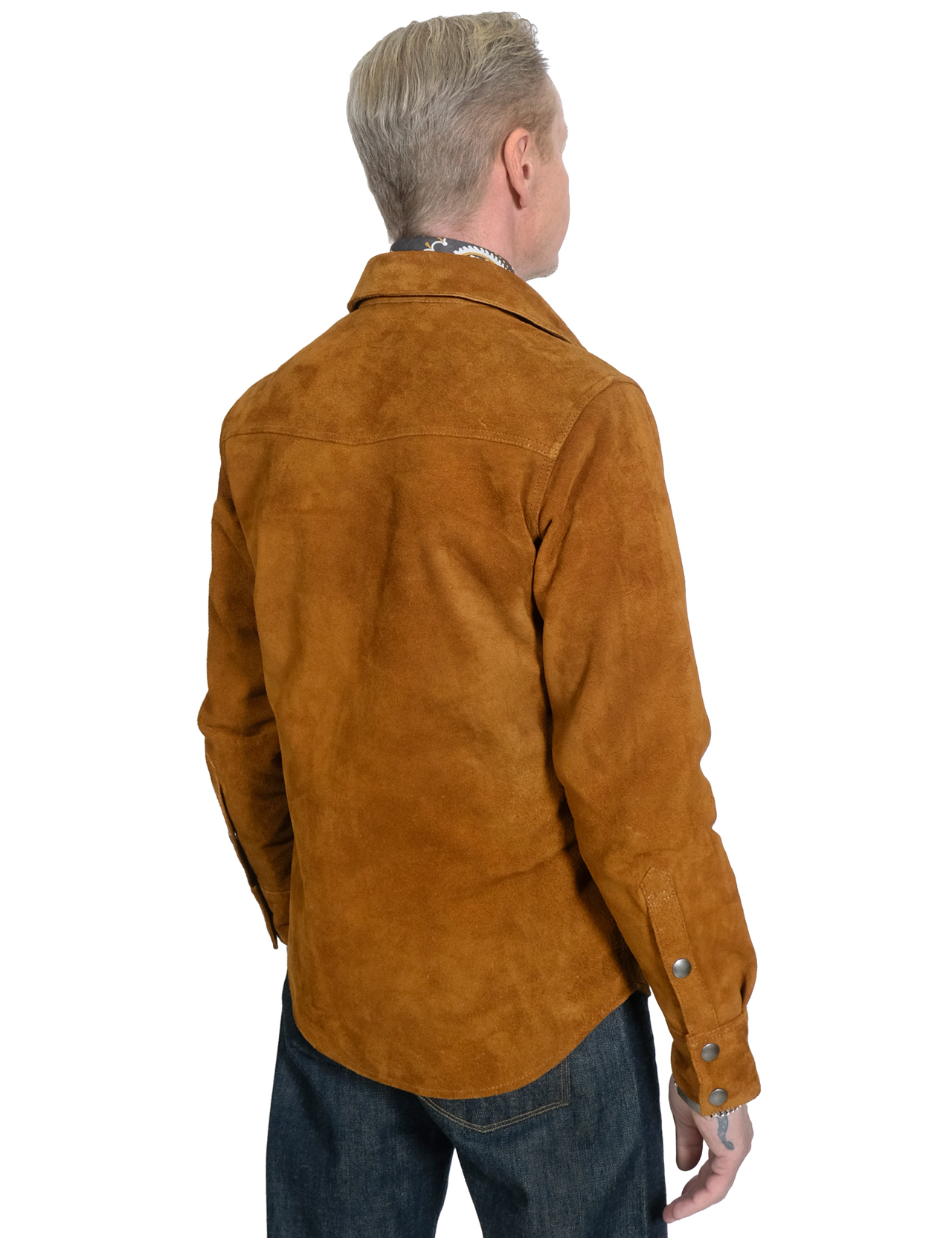 Iron & Resin Buffalo Fenceline Shirt Jacket Cognac