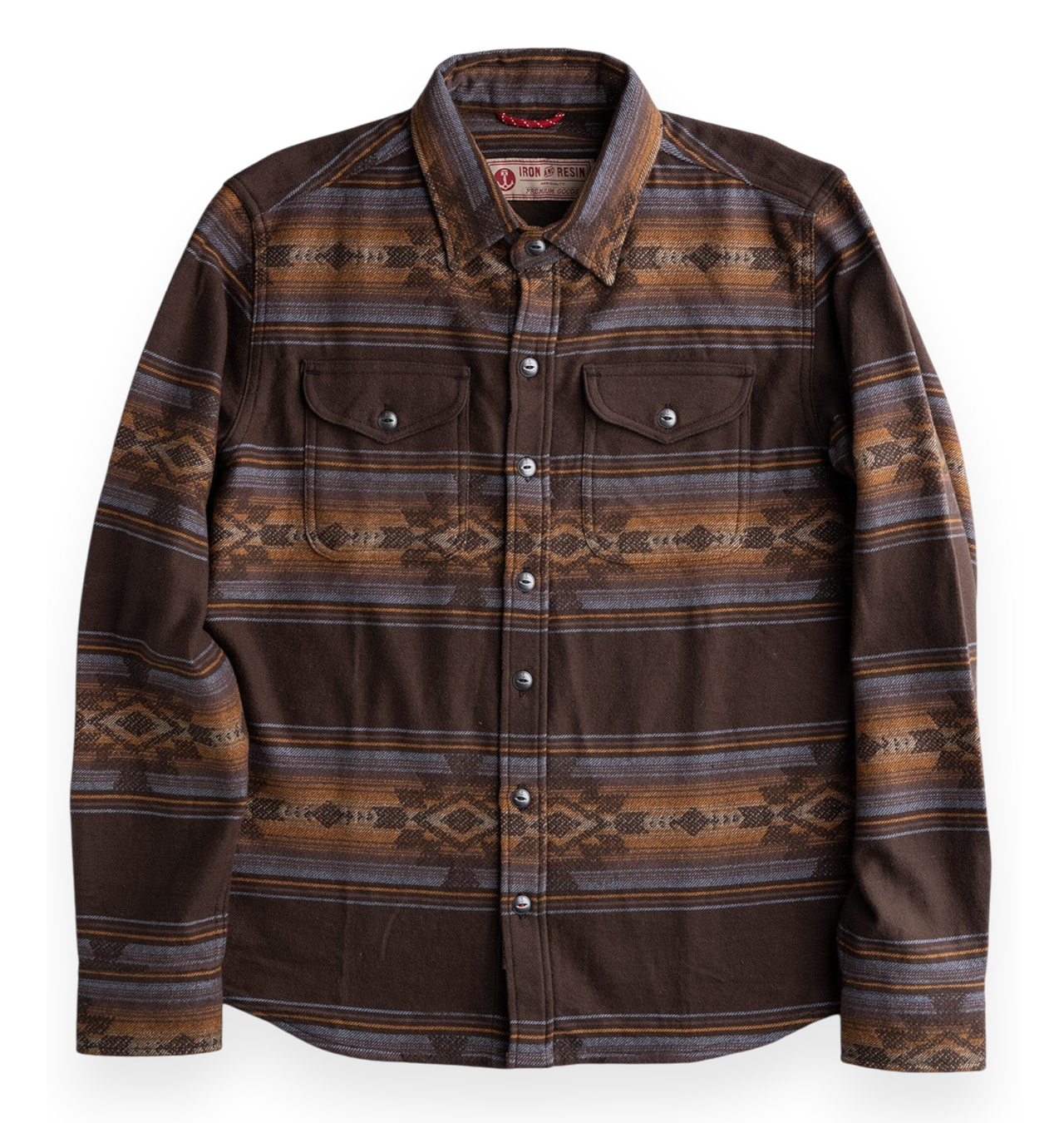 Iron & Resin - Klamath Flannel Shirt - Brown