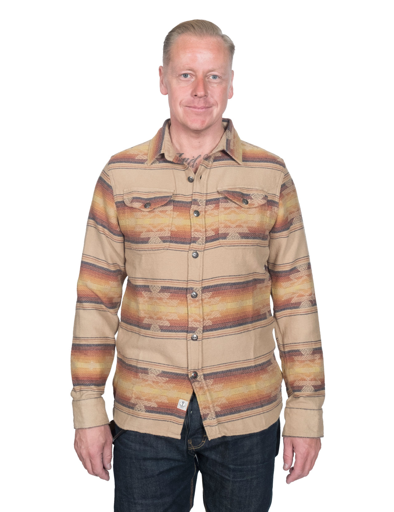 Iron & Resin Klamath Flannel Shirt Natural