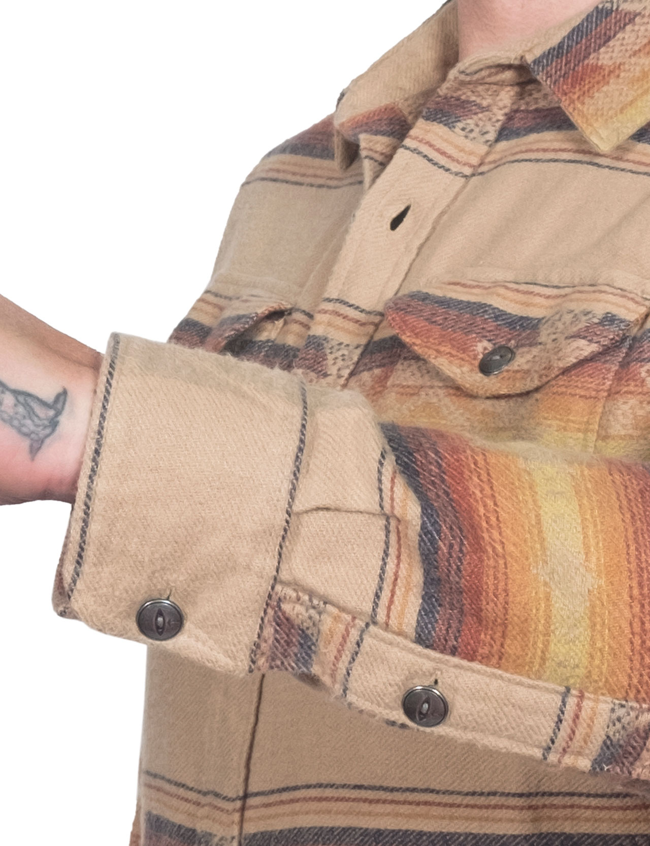 Iron & Resin Klamath Flannel Shirt Natural