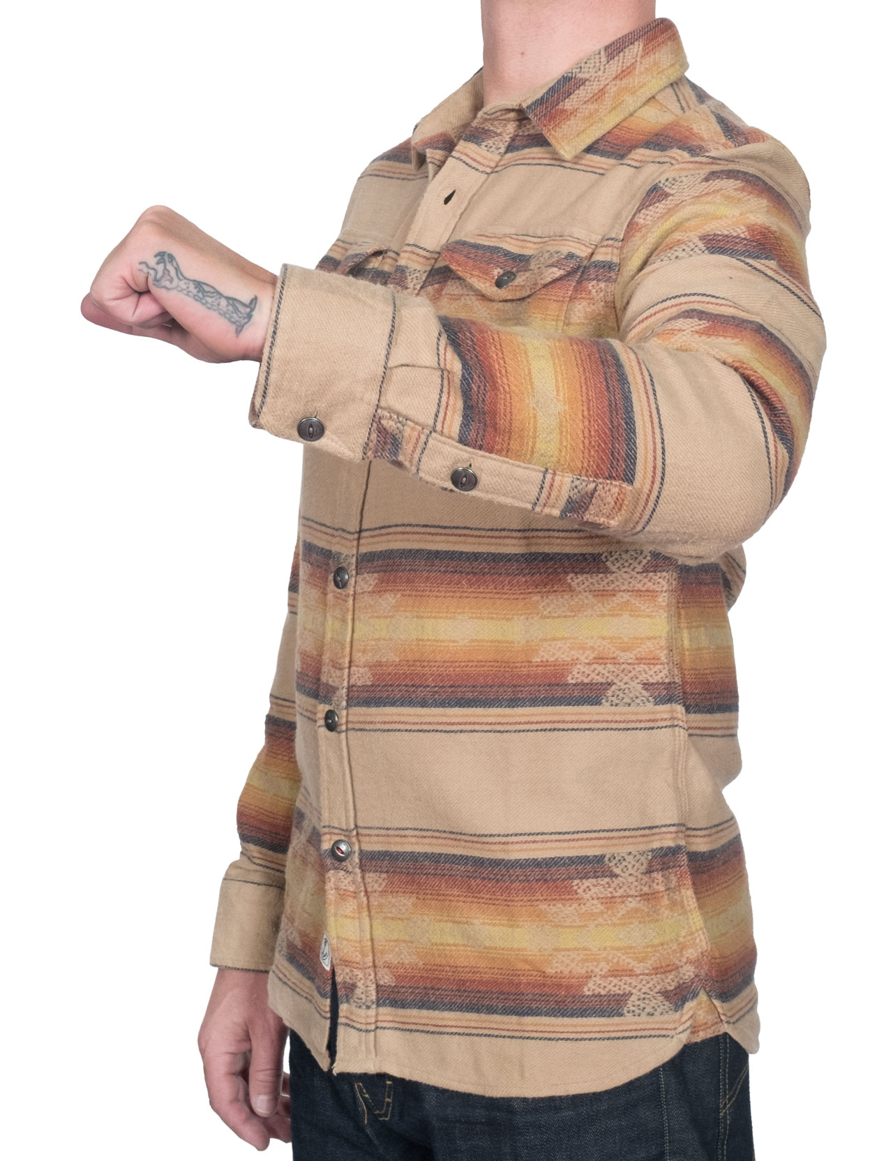 Iron & Resin Klamath Flannel Shirt Natural