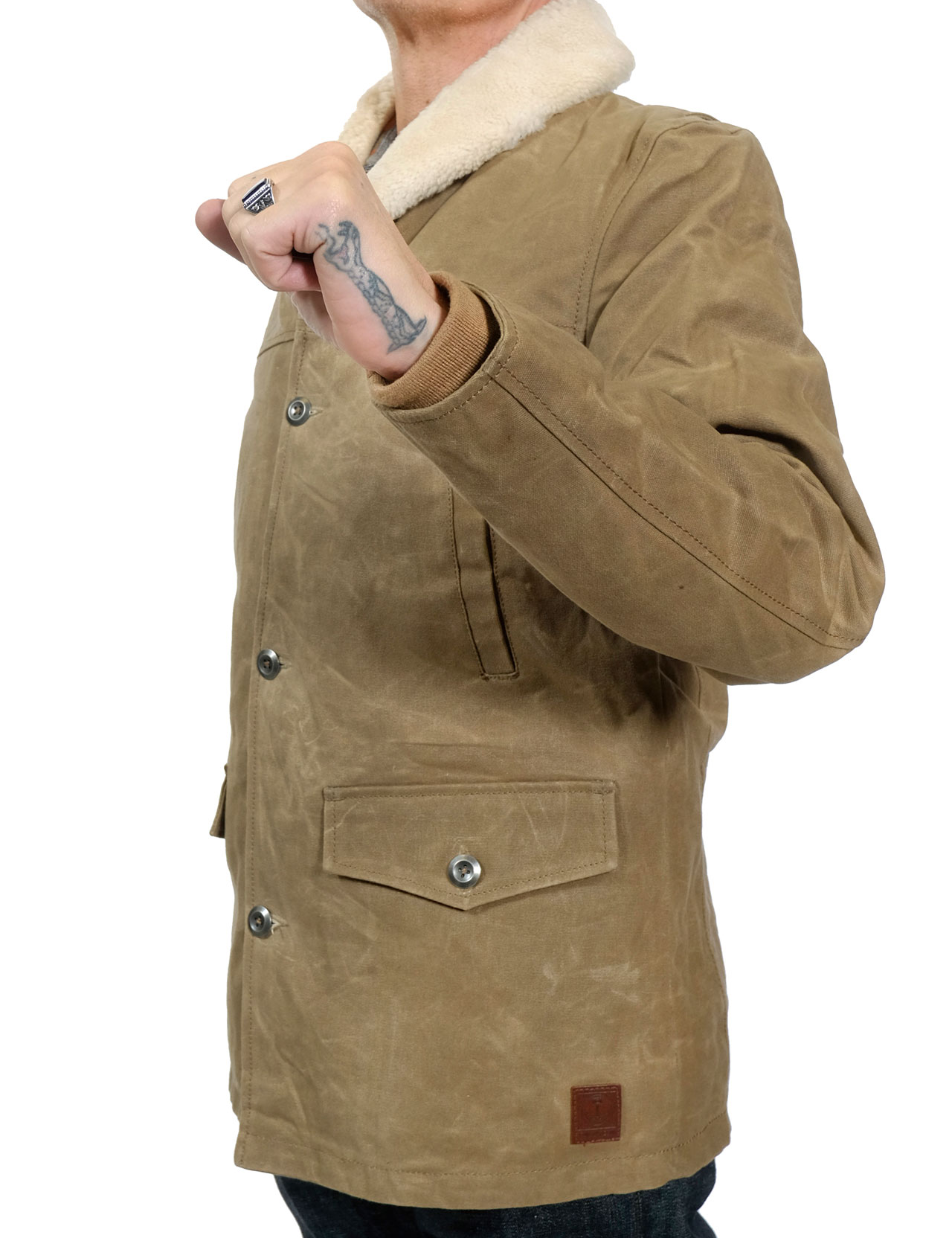 Iron & Resin Lincoln Jacket Waxed Tan