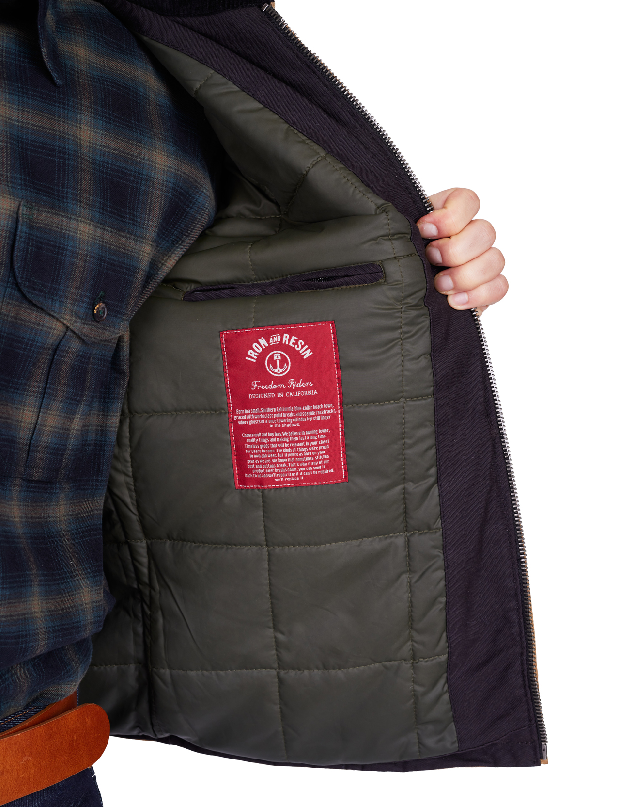 Iron & Resin Navigator Jacket Dark Tan