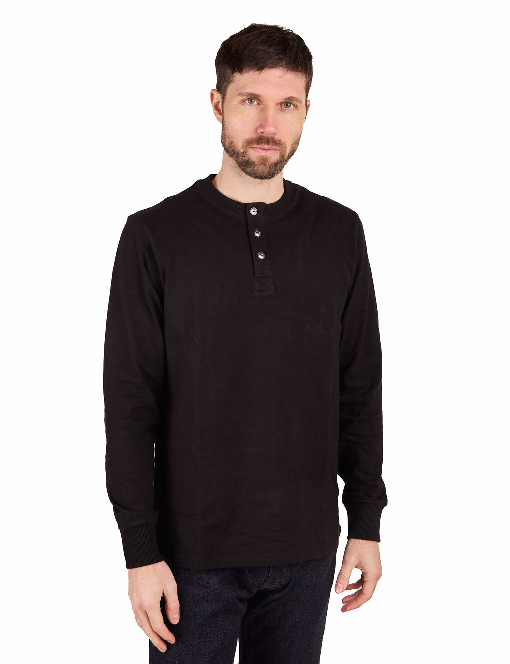 Iron & Resin - Prospector Henley Shirt - Black