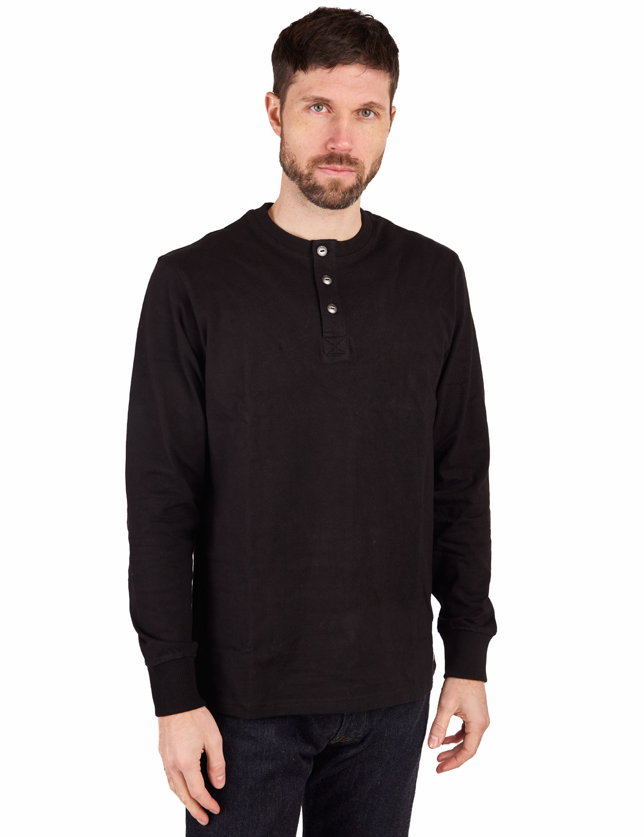 Iron & Resin - Prospector Henley Shirt - Black