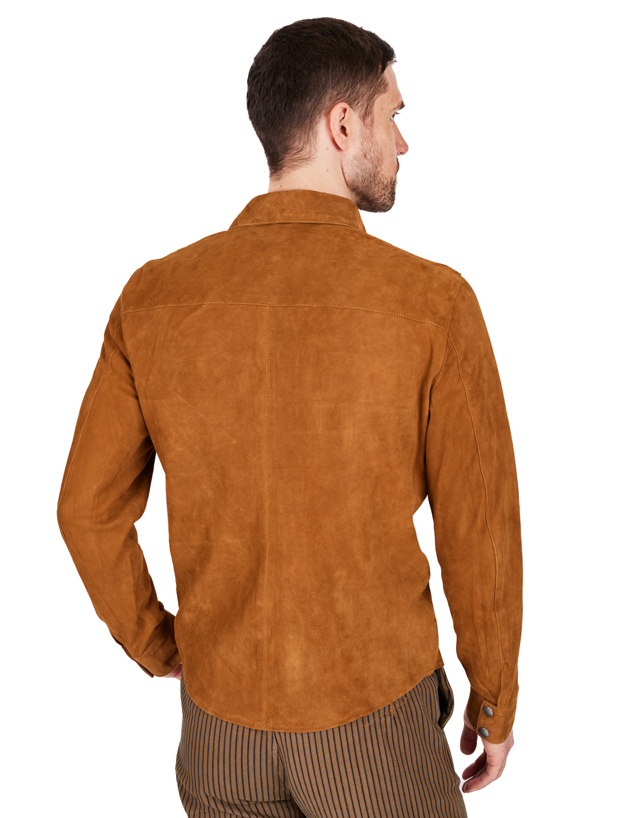 Goat Suede Shirt Jacket - Borgo28