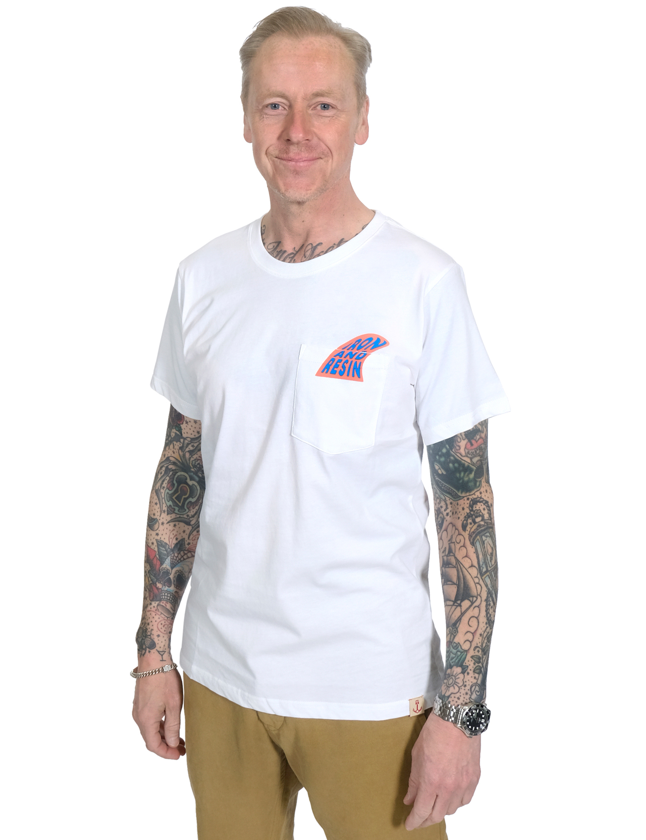 Iron & Resin - Soul Searcher Pocket T-Shirt - White