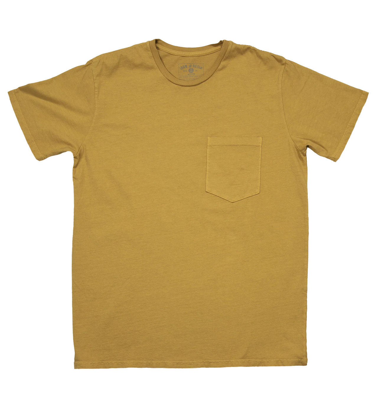 Iron---Resin---Stock-Pocket-T-Shirt-(MIUSA)---Mustard