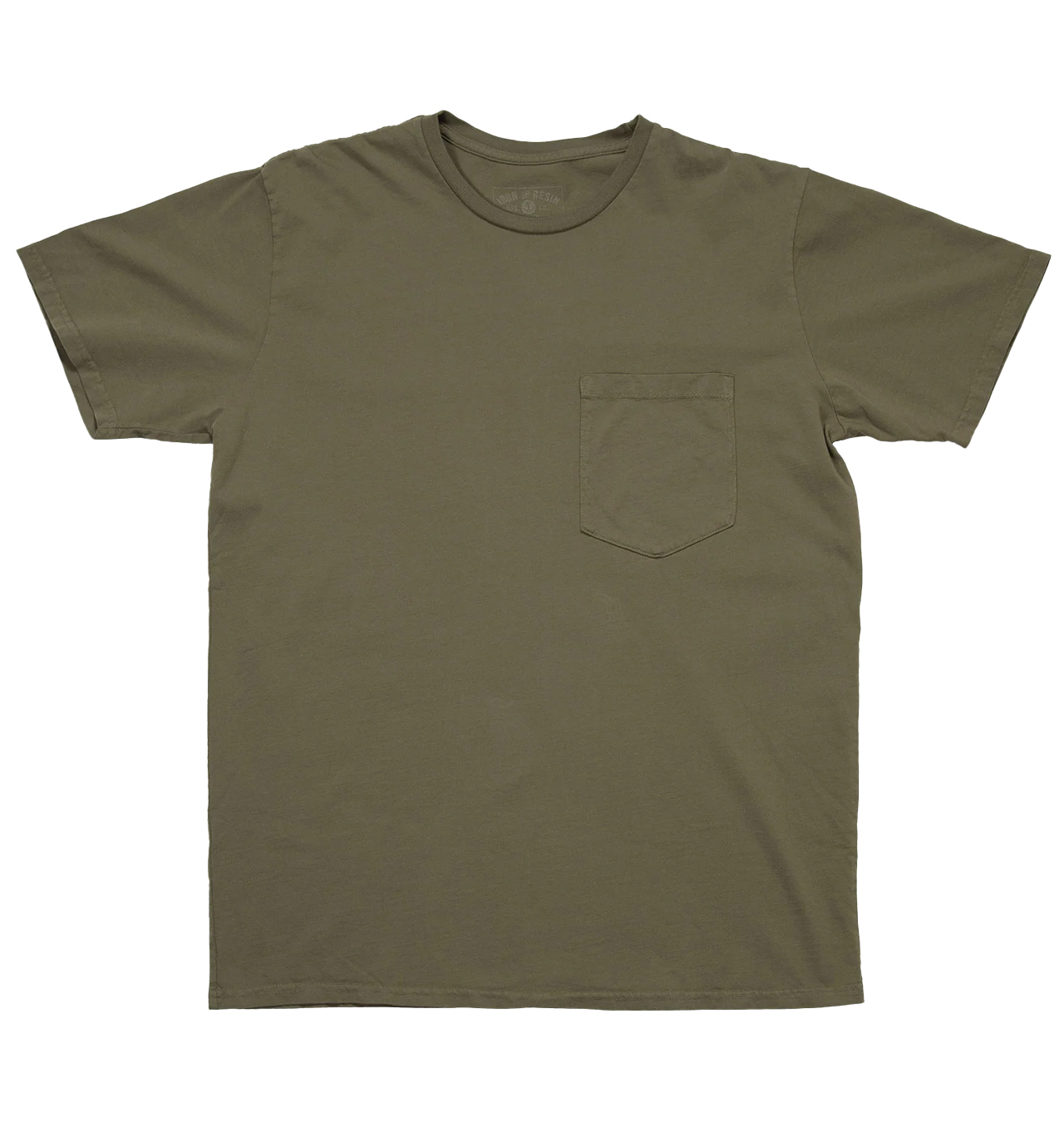 Iron---Resin---Stock-Pocket-T-Shirt-(MIUSA)---Olive