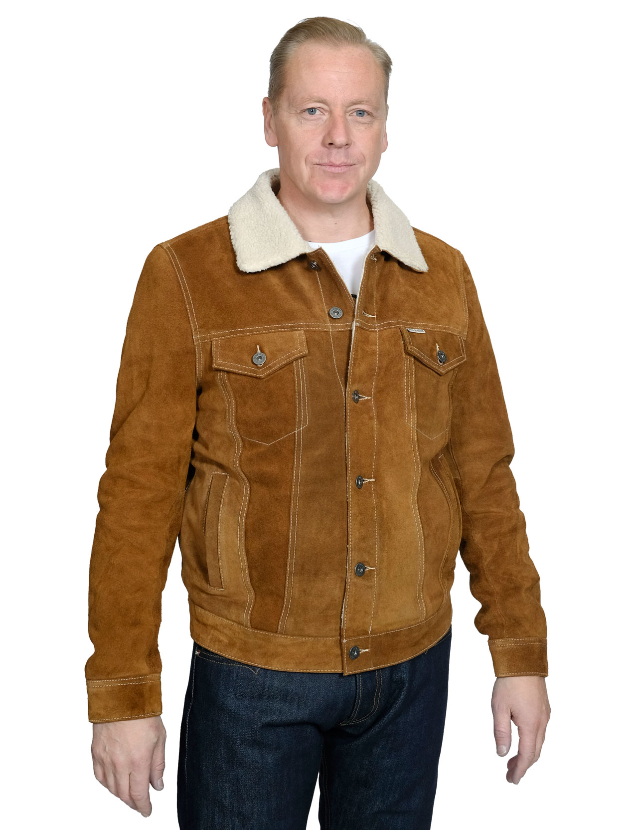 Iron & Resin - Open Road Sherpa Jacket - Cognac