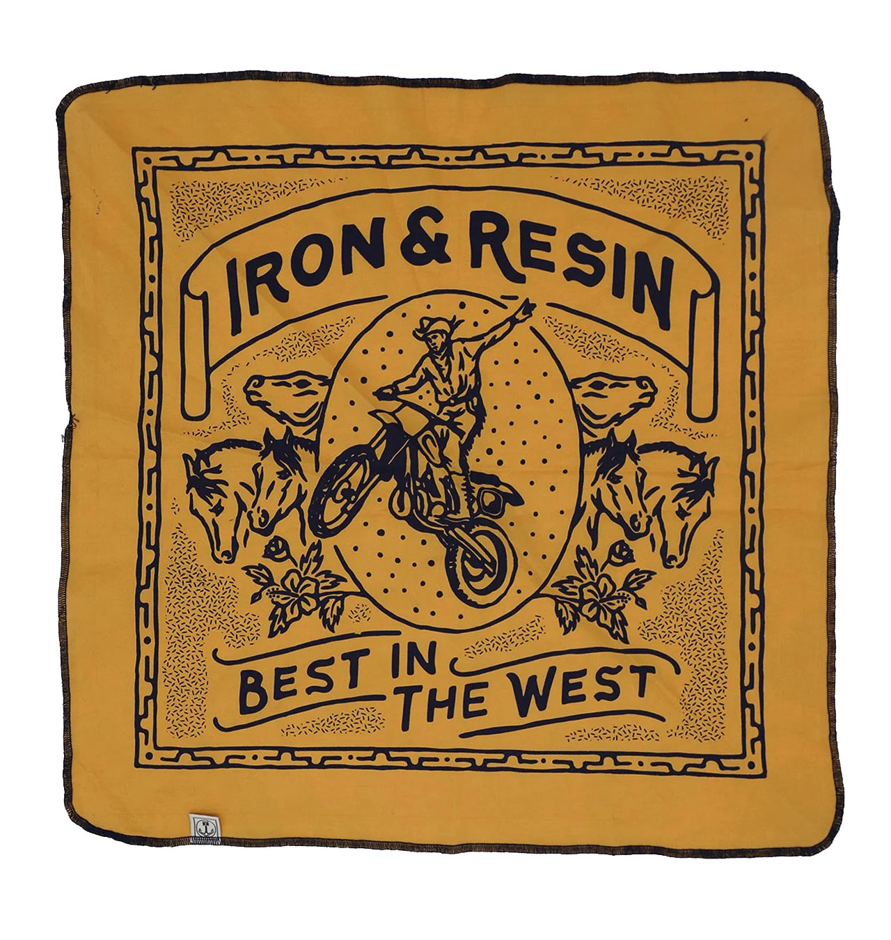 Iron-Resin---Best-In-The-West-Bandana---Gold