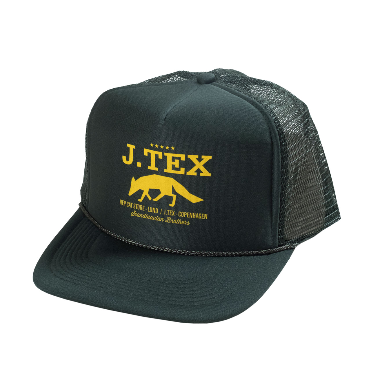 J Tex - Scandinavian Brothers Trucker Cap - D Green