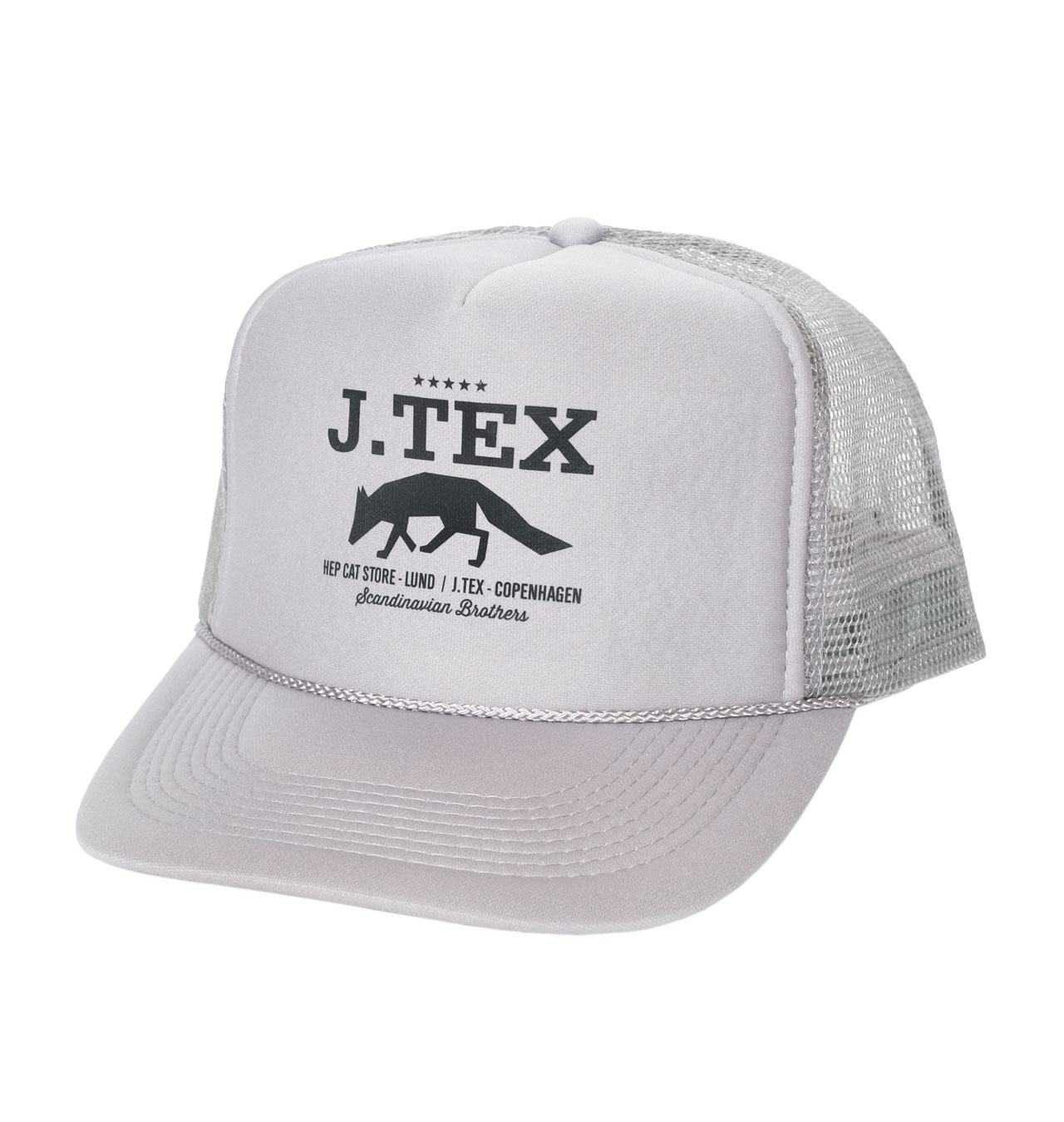 J Tex - Scandinavian Brothers Trucker Cap - L Grey