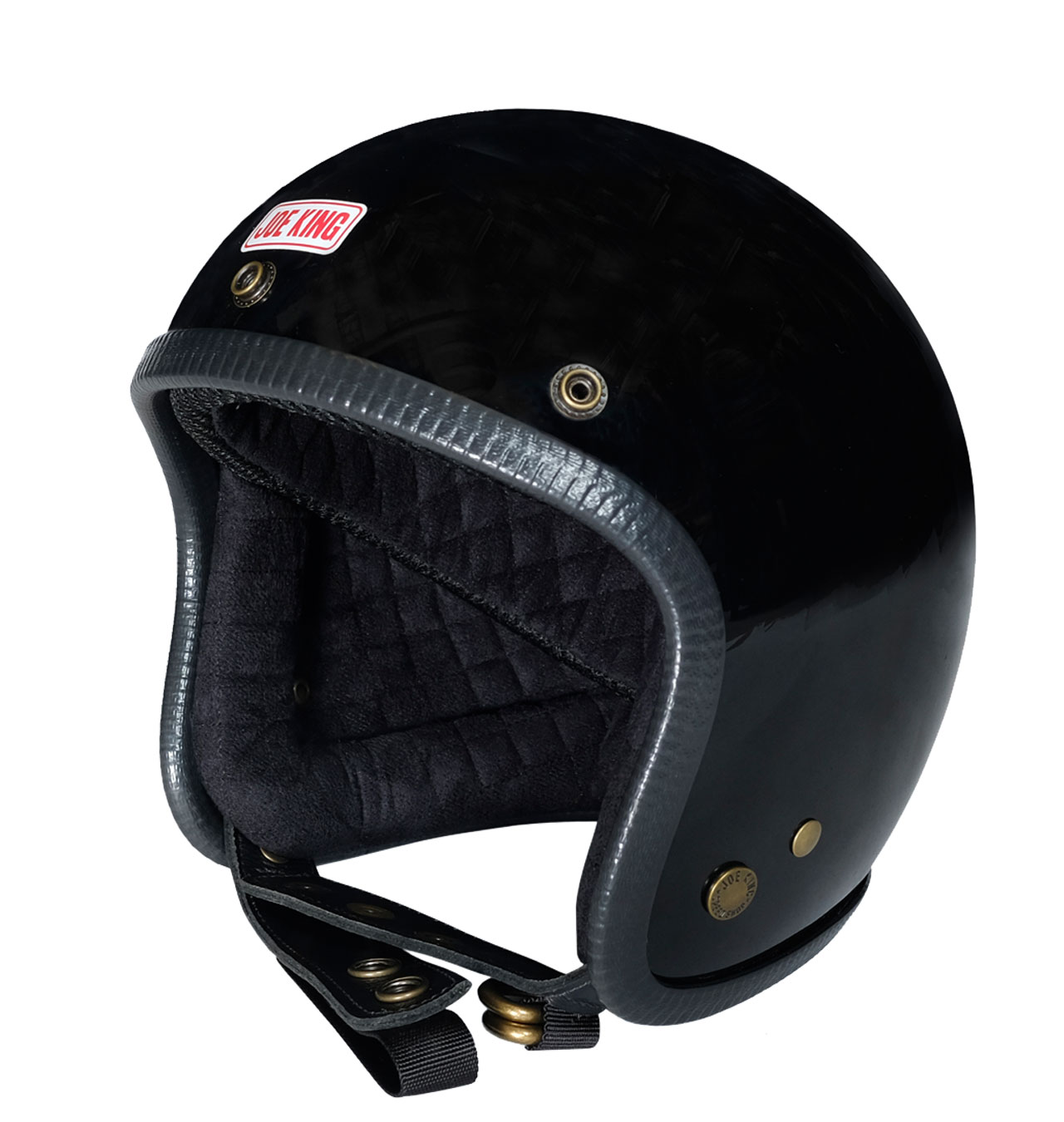 Joe King - JK400 Helmet Gloss Black/Black - Black Trim