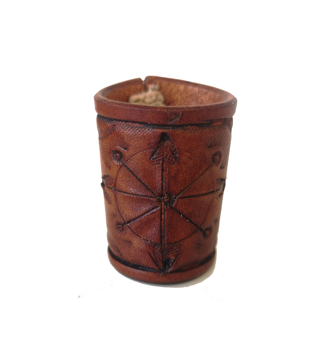 Jonte---Compass-Rose-Bandana-Woggle---Tan1