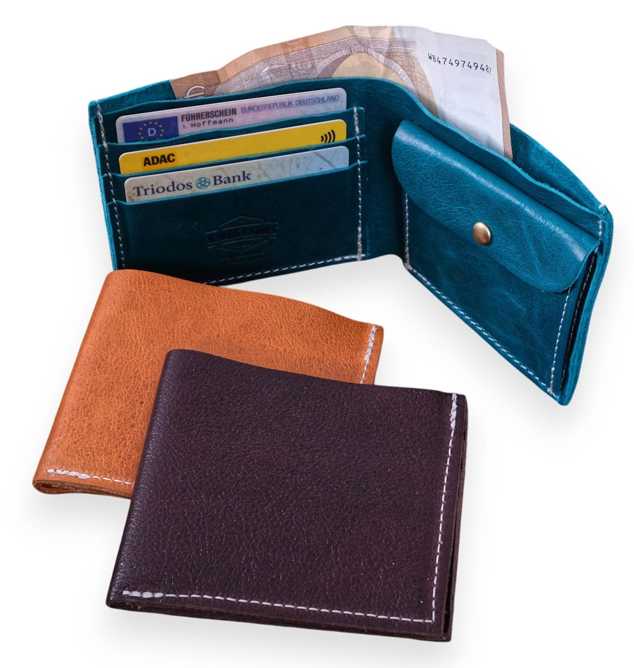 Kalos & Sons - Minimalist Leather Card Wallet