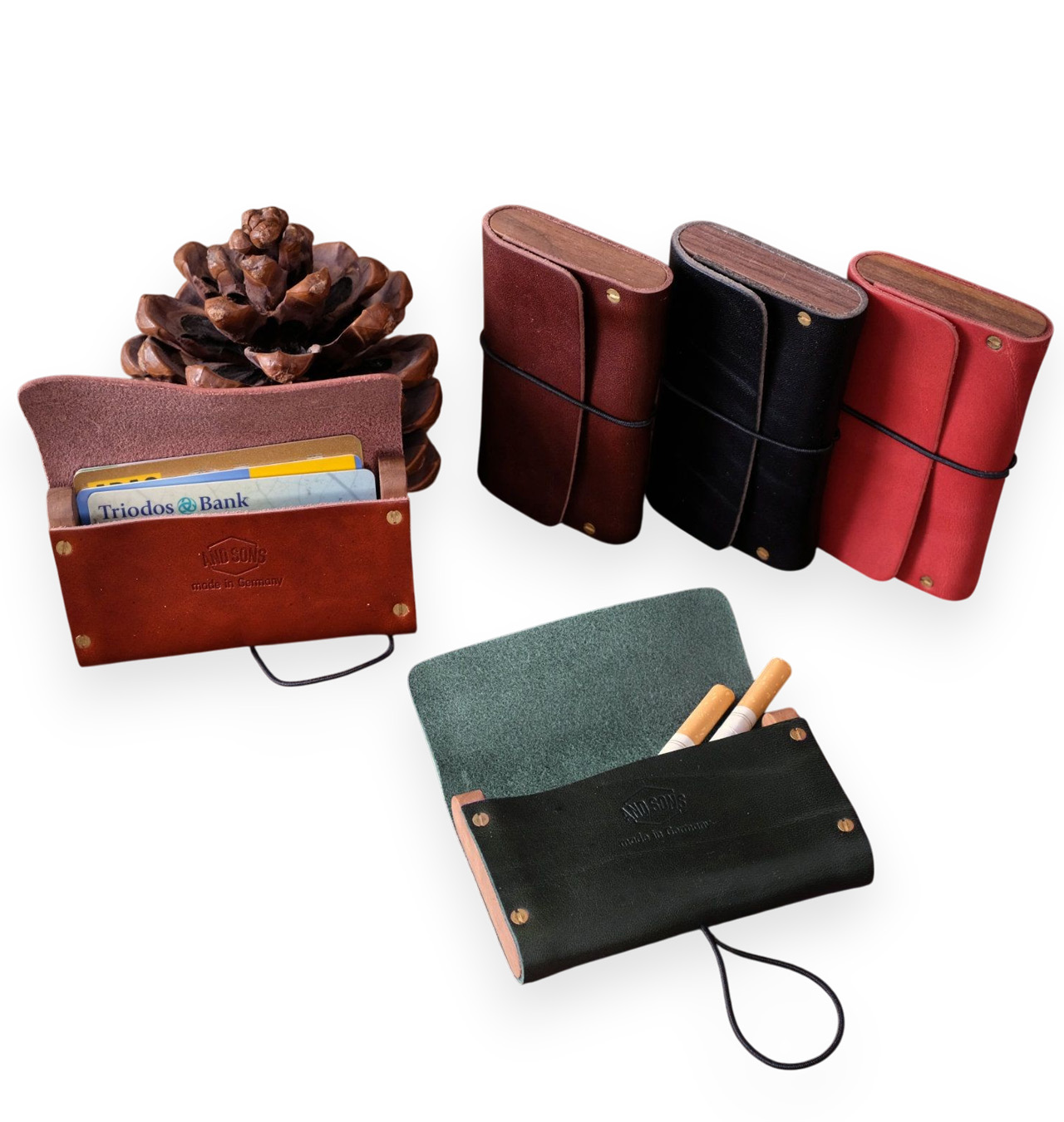 Kalos & Sons - Woody Saddle Leather Case Wallet