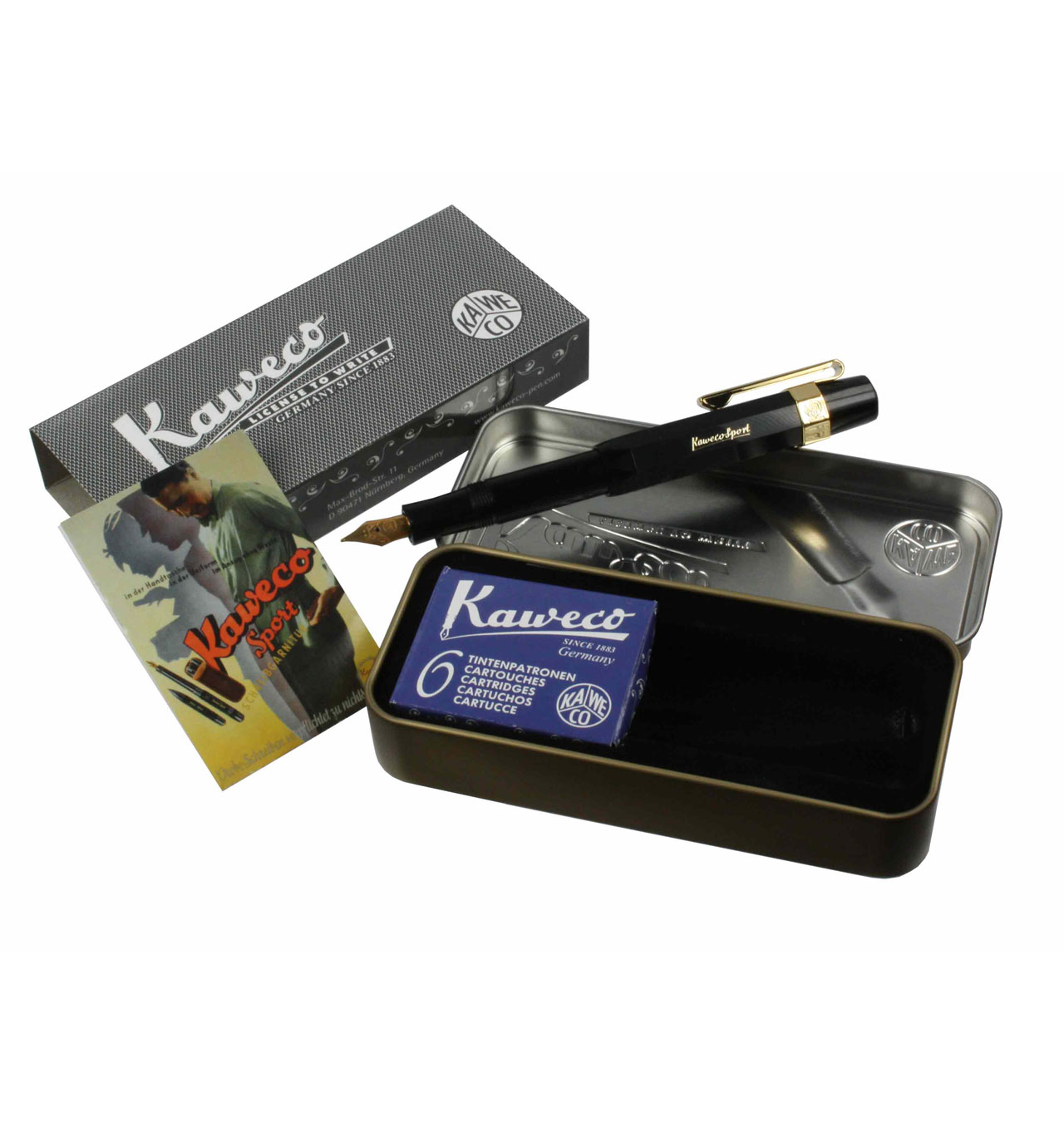 Kaweco Classic Sport Fountain Pen Black Gift Set