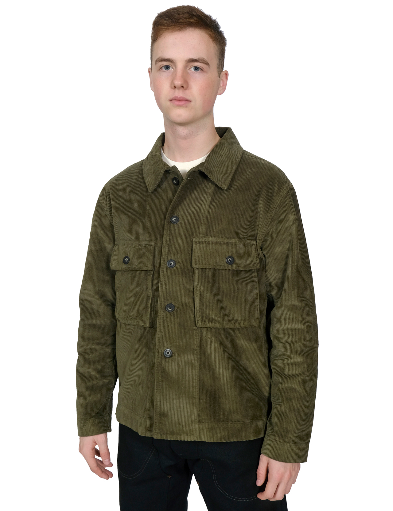 Knickerbocker - Corduroy Martini Shirt - Pine Green