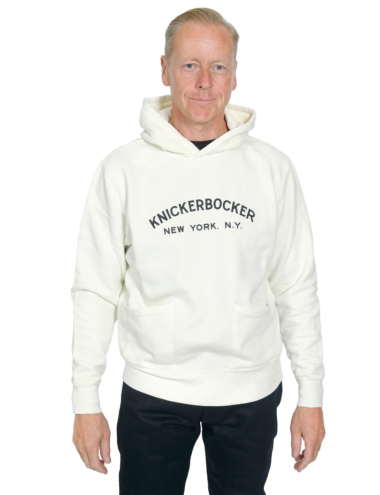 Knickerbocker - Core Logo Standard Hoody - Milk