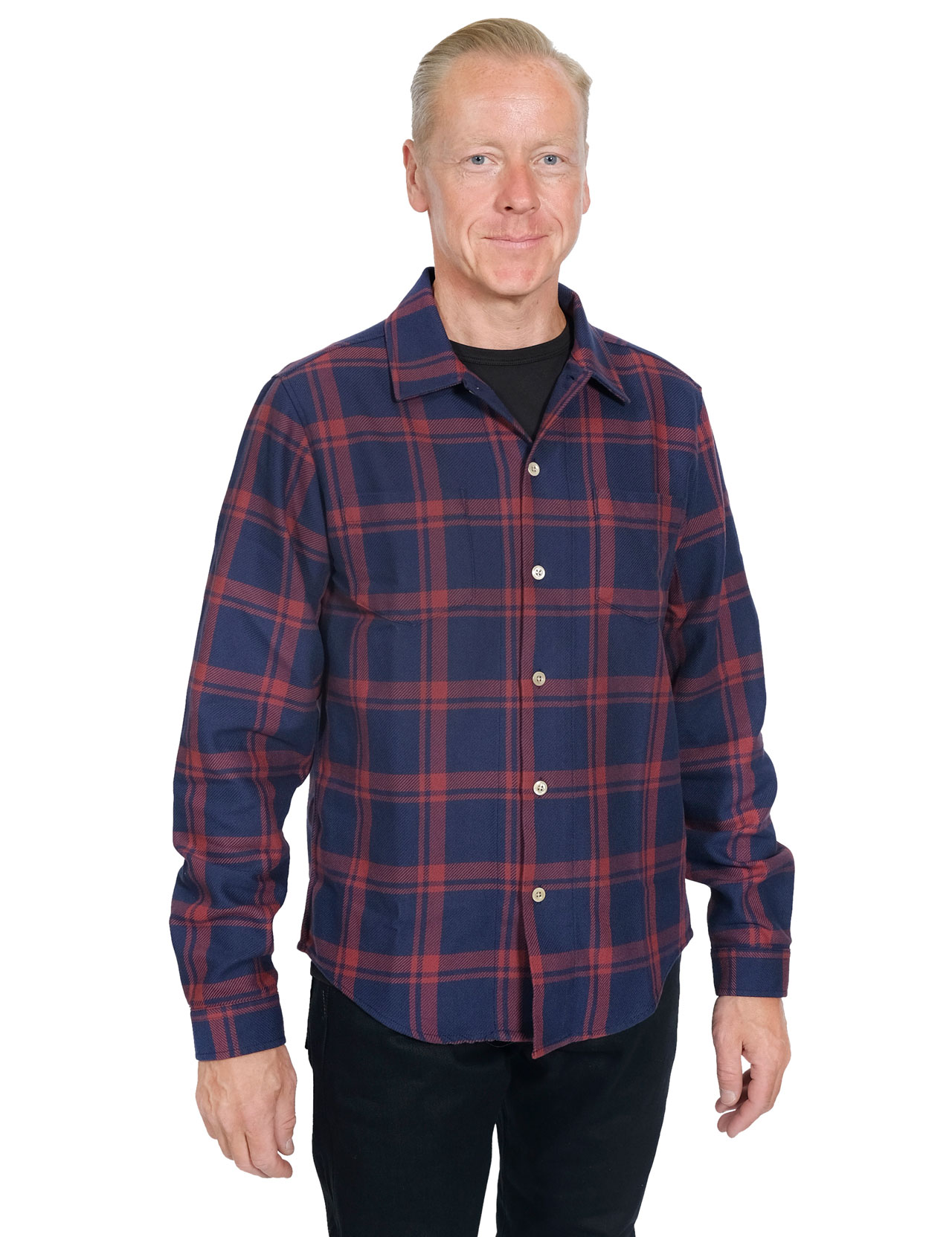 Knickerbocker---Flannel-Workshirt---Red-Navy-1