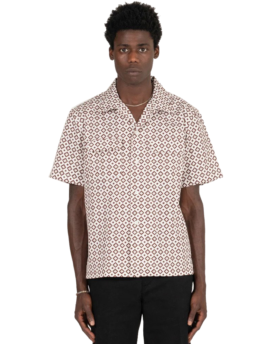 Knickerbocker - Flapjack Shirt - Burgundy Tiles