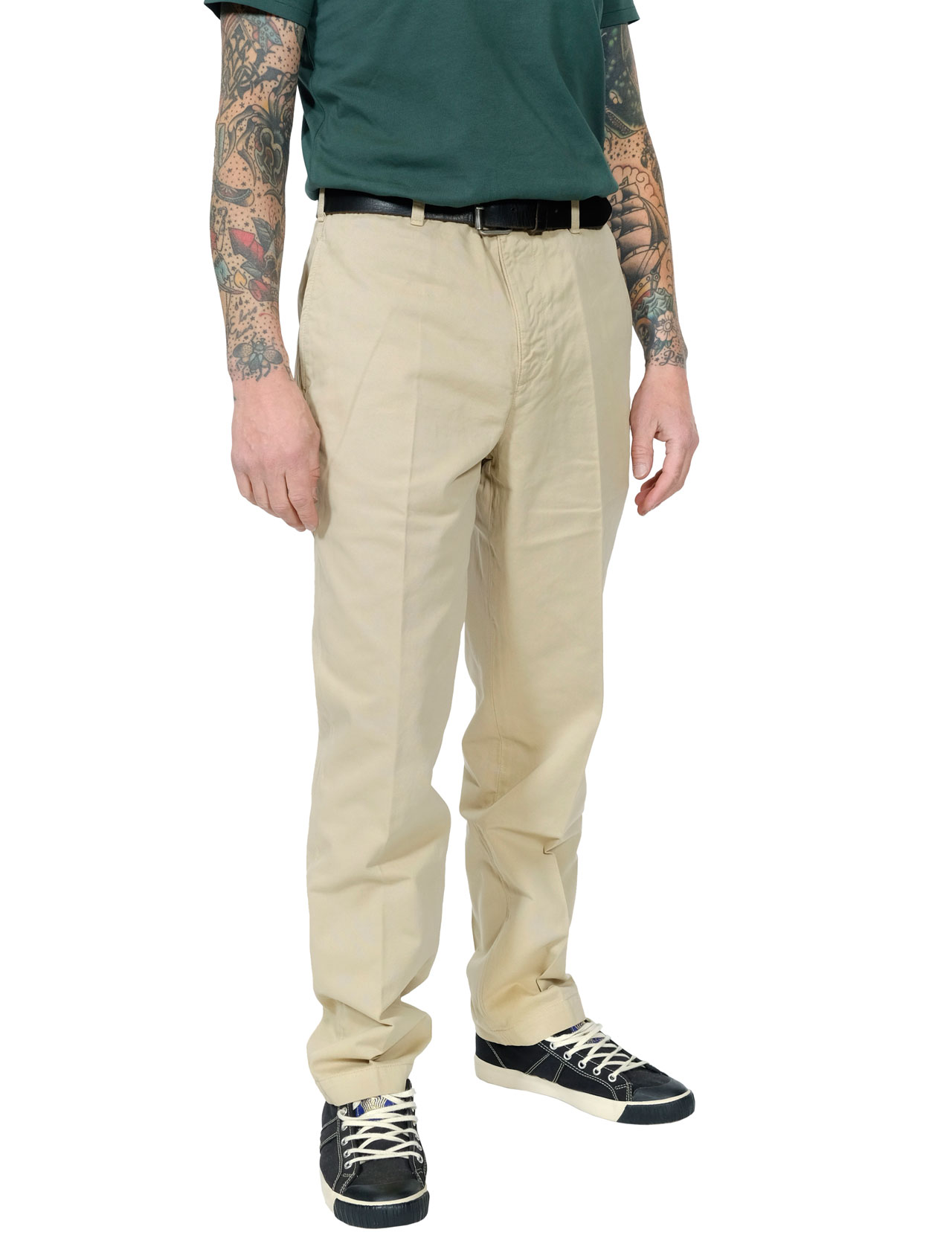 Knickerbocker - Flat Front Tapered Trouser Twill - Khaki