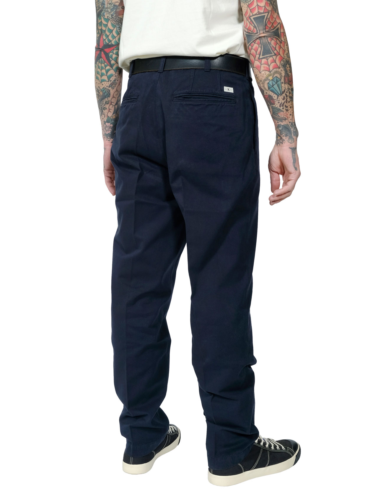 Knickerbocker Flat Front Tapered Trouser Twill Navy