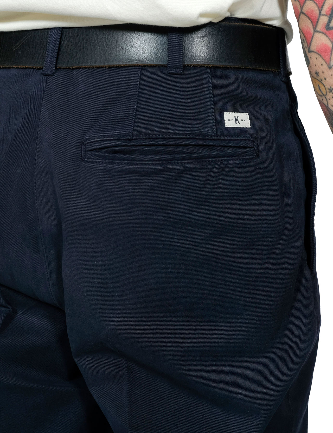 Knickerbocker Flat Front Tapered Trouser Twill Navy