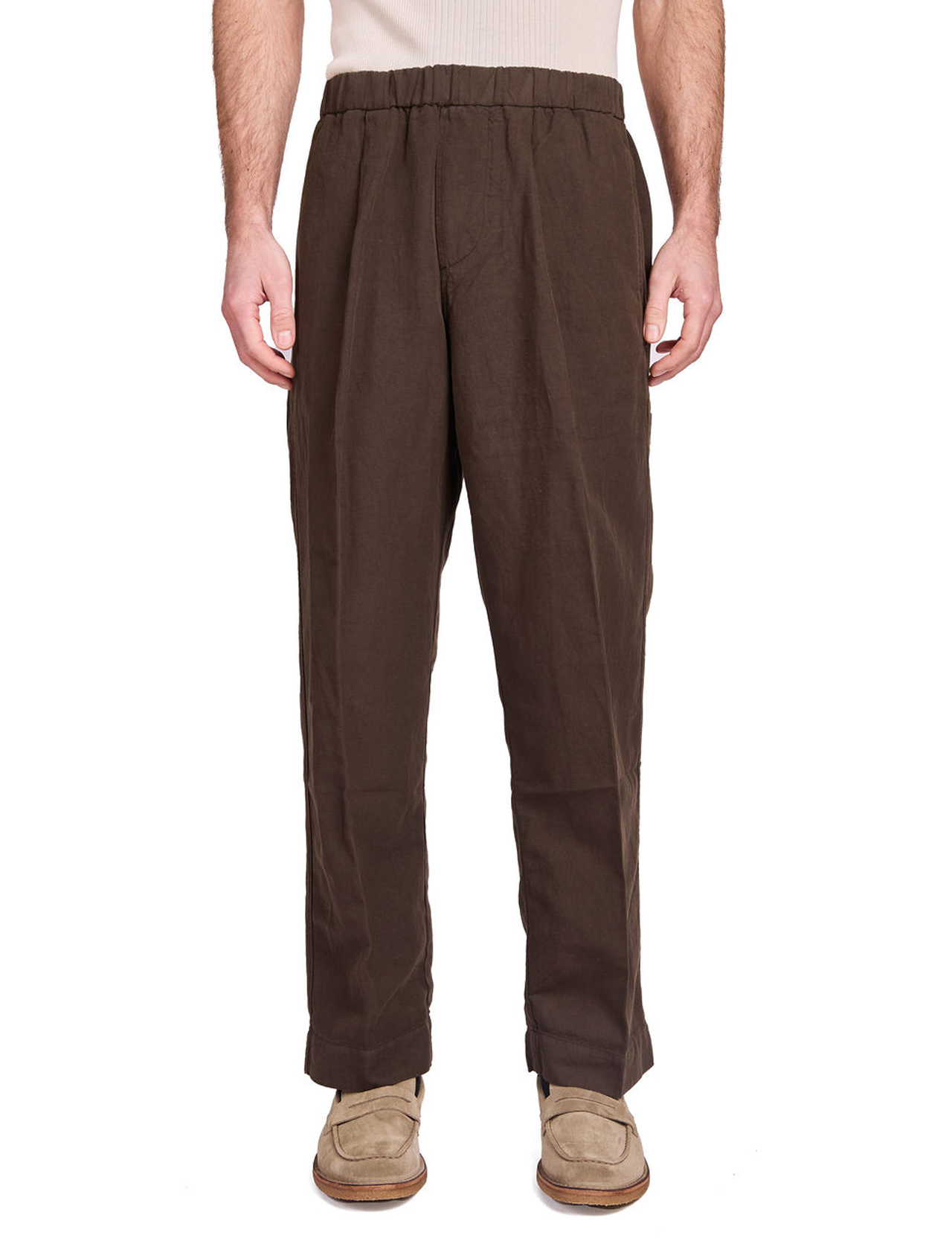 Knickerbocker - Park Cotton & Linen Pant - Brown
