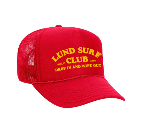 LSC - Drop In and Wipe Out Trucker Cap - Red/Yellow