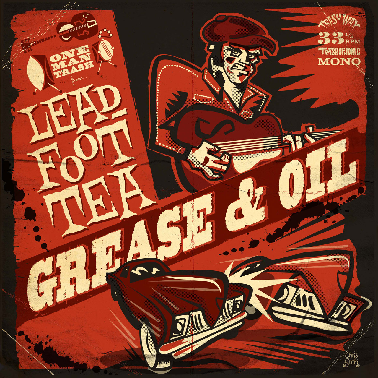 Leadfoot Tea - Grease & Oil (Black Vinyl) - LP