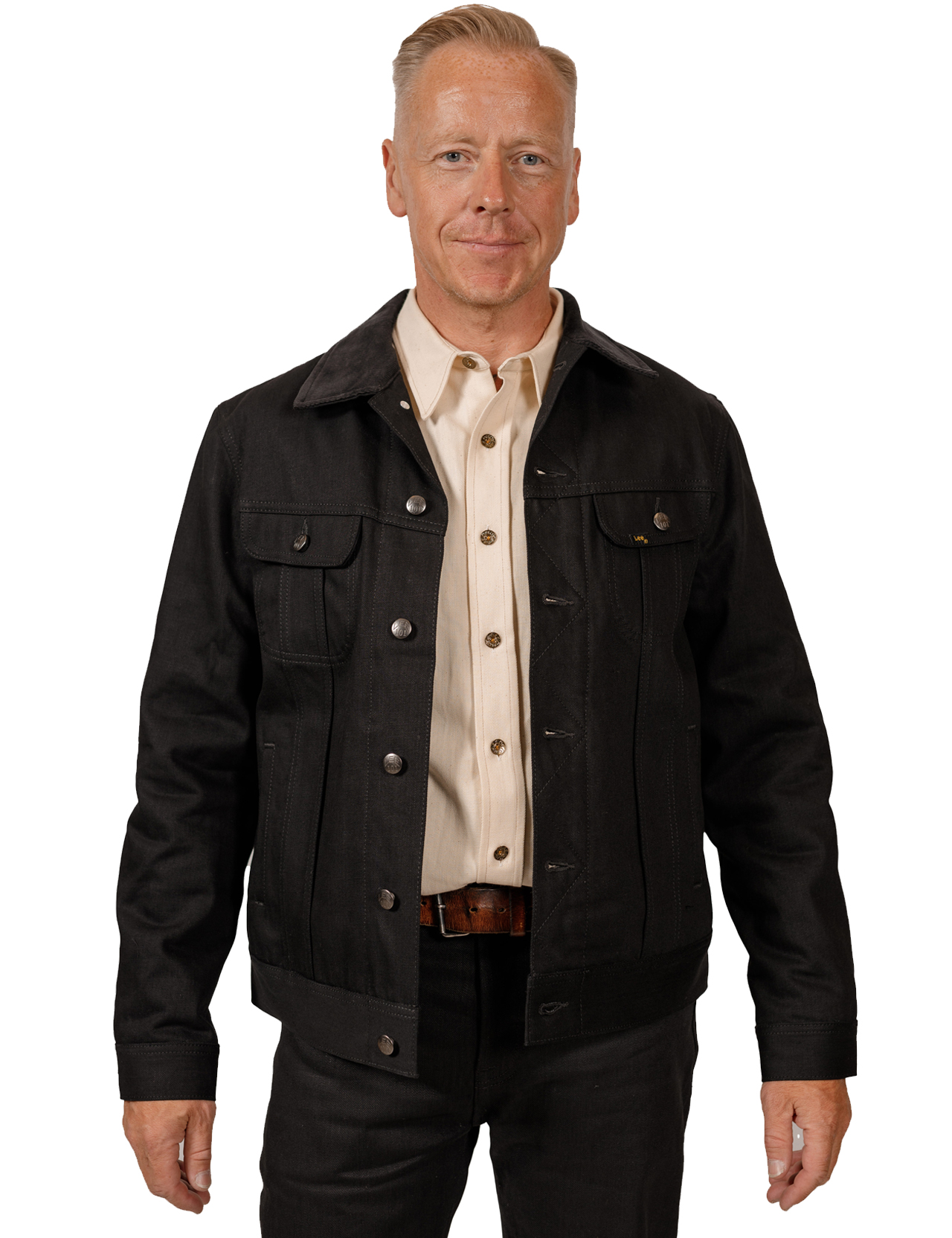 Lee - 101 Storm Rider Jacket Dry Black Denim - 13 oz