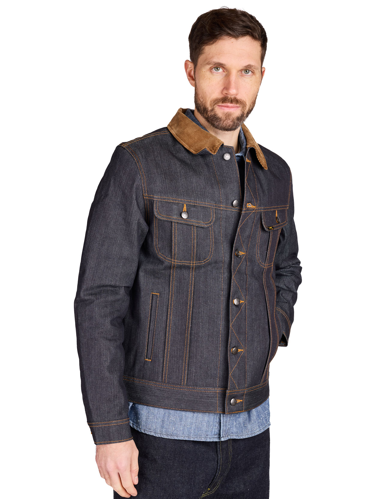 Lee 101 - Storm Rider Denim Jacket Dry Blue - 14.75 oz