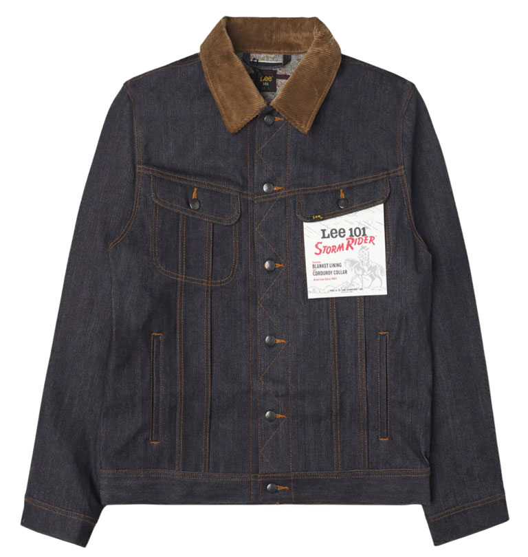 Lee 101 - Storm Rider Denim Jacket Dry Blue - 14.75 oz