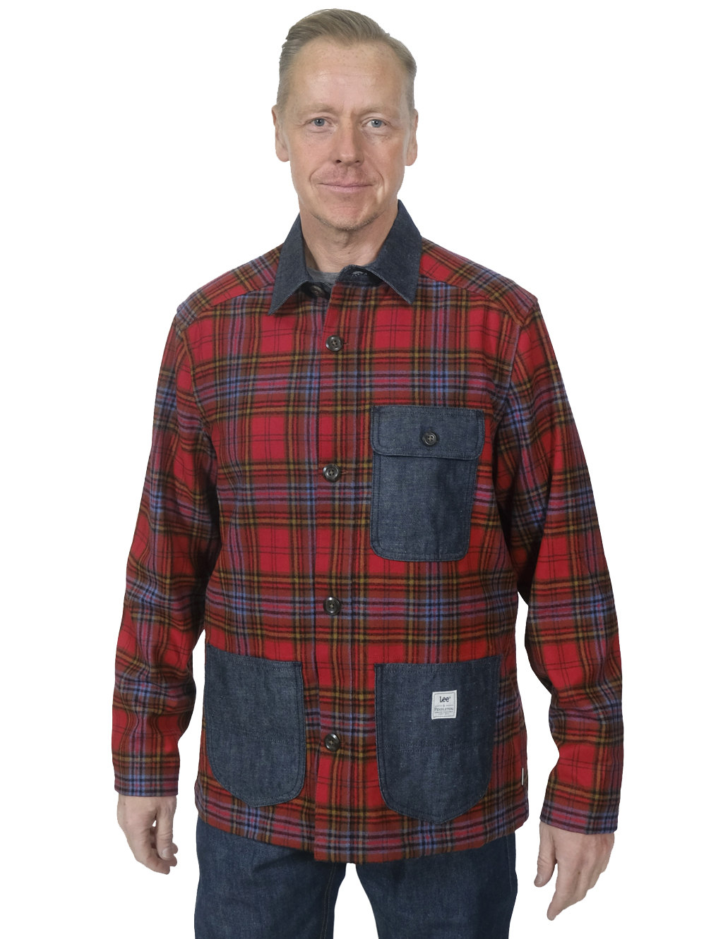 Lee 101 x Pendleton - Plaid Union Chore Shirt - Red