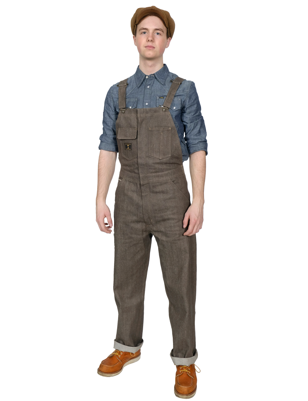 Lee-X-BKC---BKC-Whizit-Overall-Selvedge-Denim---Brown11