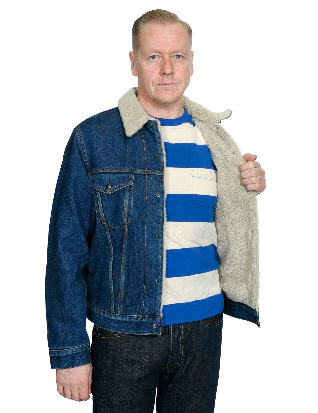 Levis Vintage Clothing 1967 Type III Sherpa Jacket Wise Dub Dark B
