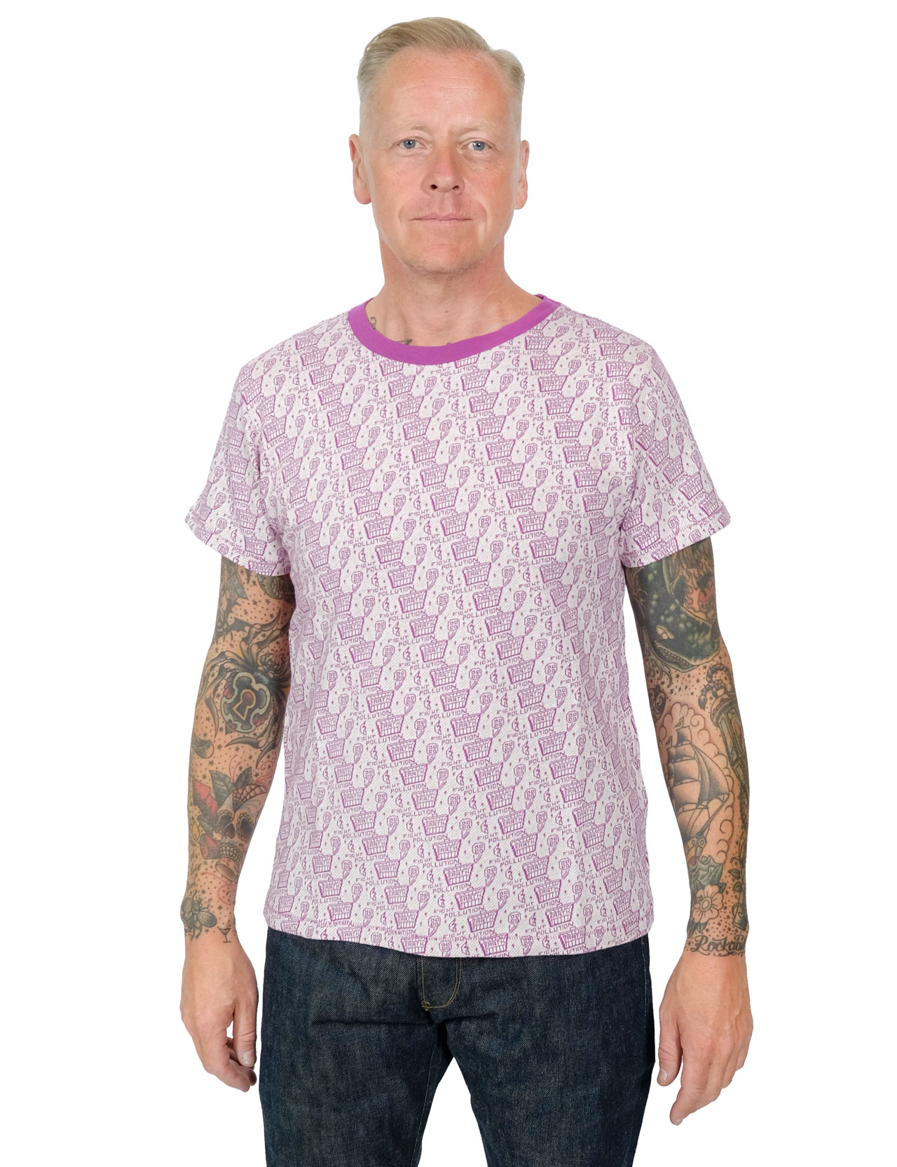 Levis Vintage Clothing - Earth Graphic Tee - Purple