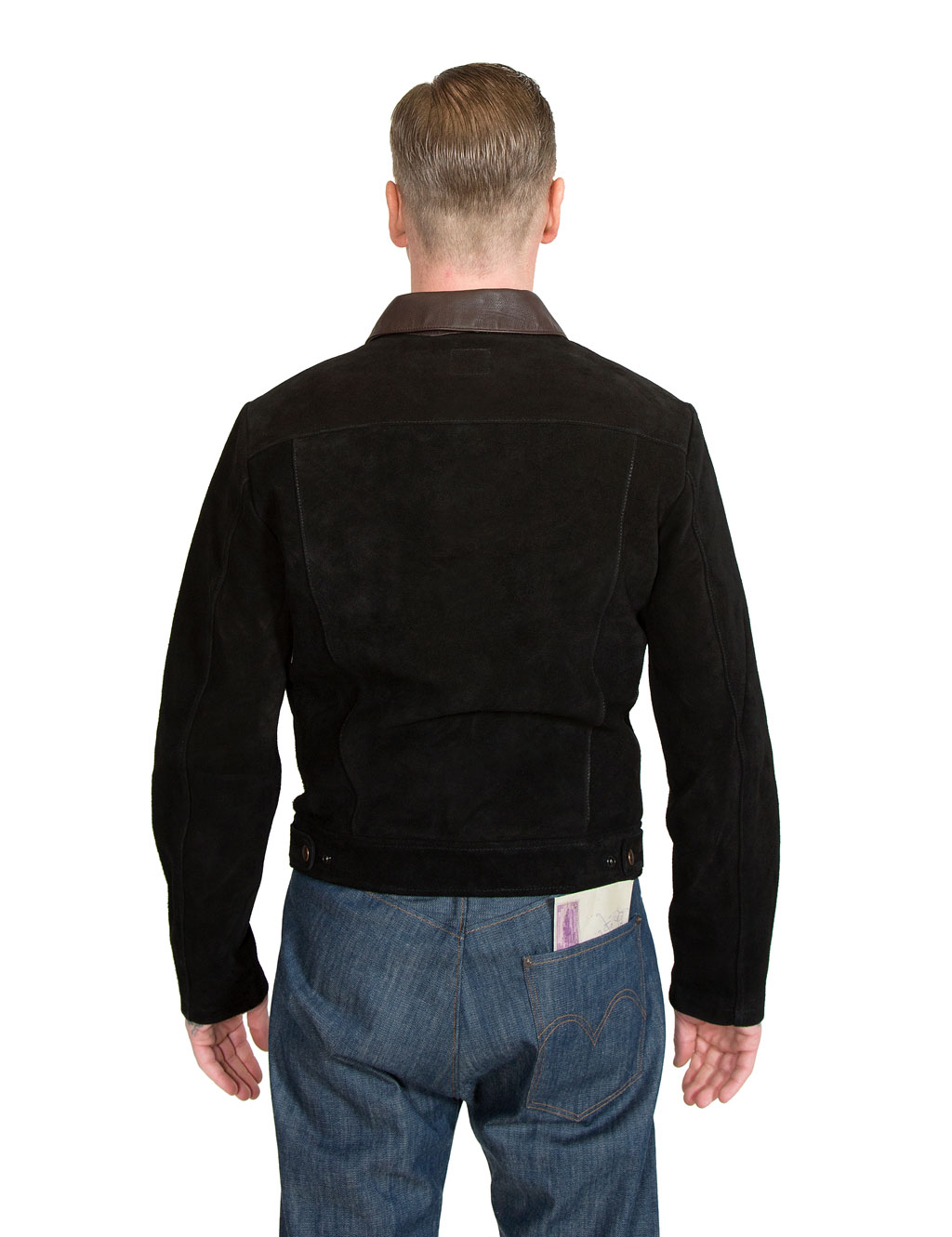 levis suede trucker jacket