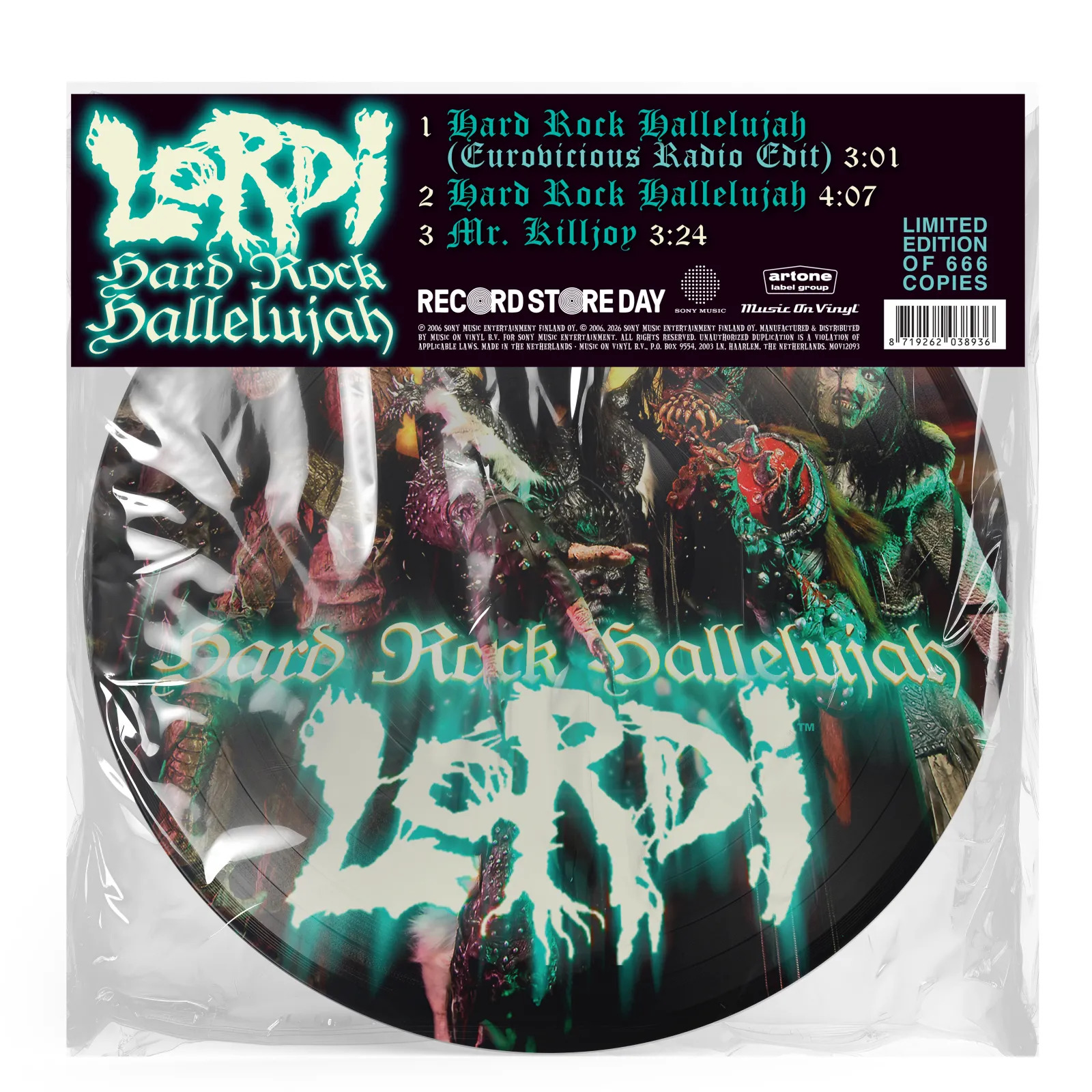 Lordi - Hard Rock Hallelujah (Picture Disc)(RSD2026) - 12´