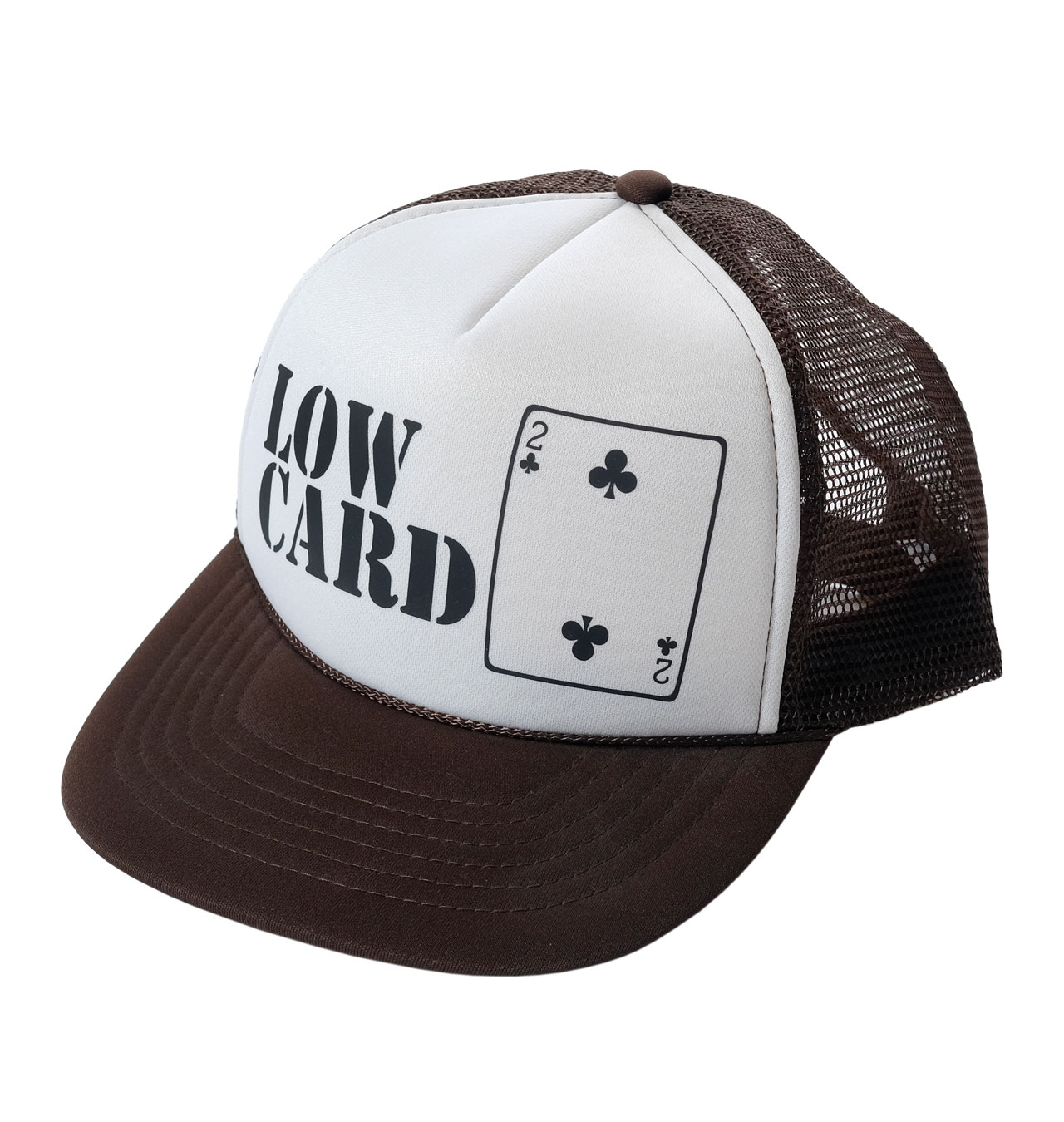 Lowcard---Original-Logo-Trucker-Cap---Brown-White