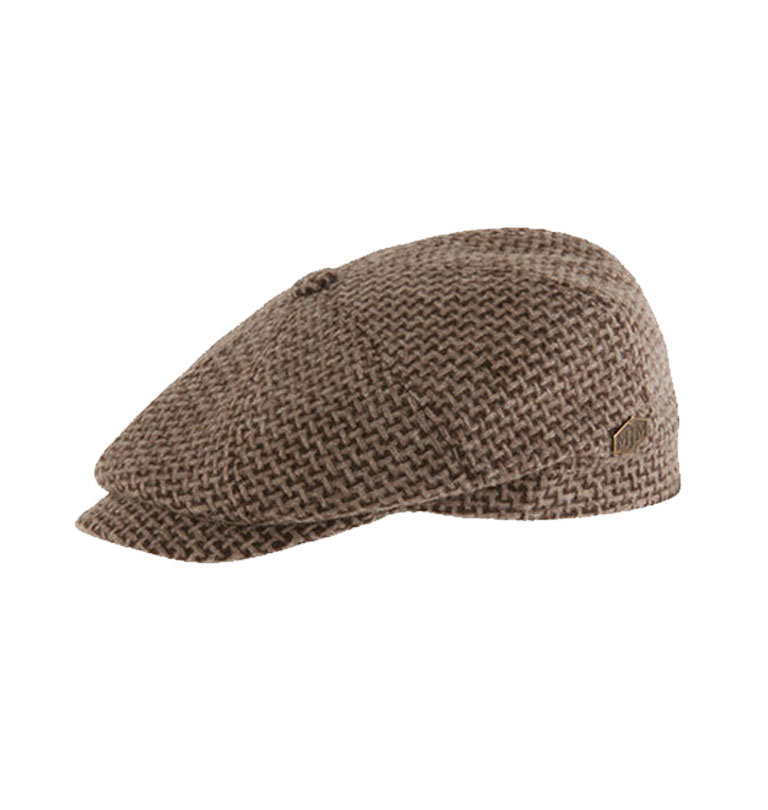 MJM-Hats---Montreal-Eco-Merino-Wool---Brown-Check
