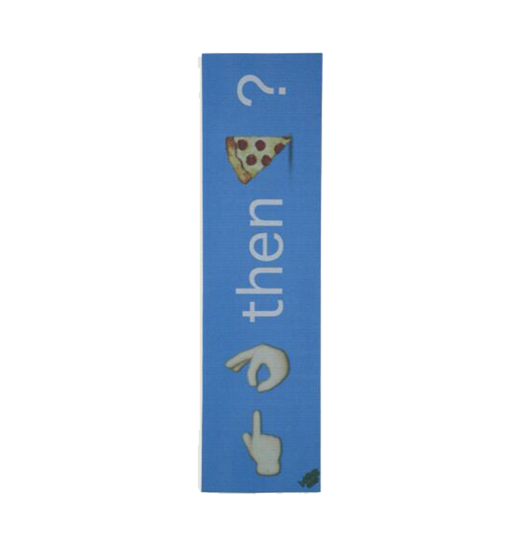 MOB - F*ck Then Pizza Text Skateboard Grip Tape - 9´´ X 33´´