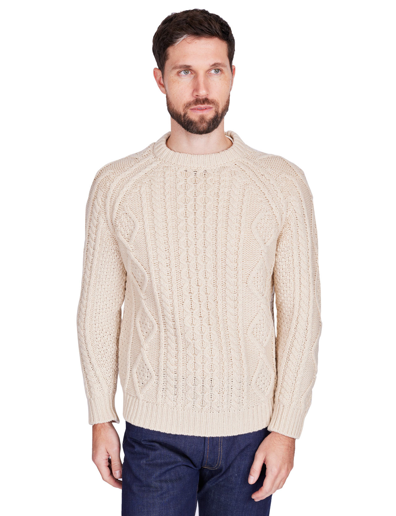 Maglificio GRP x Casa-Isaac Steven Merino Cashmere Blend Rope Crew N