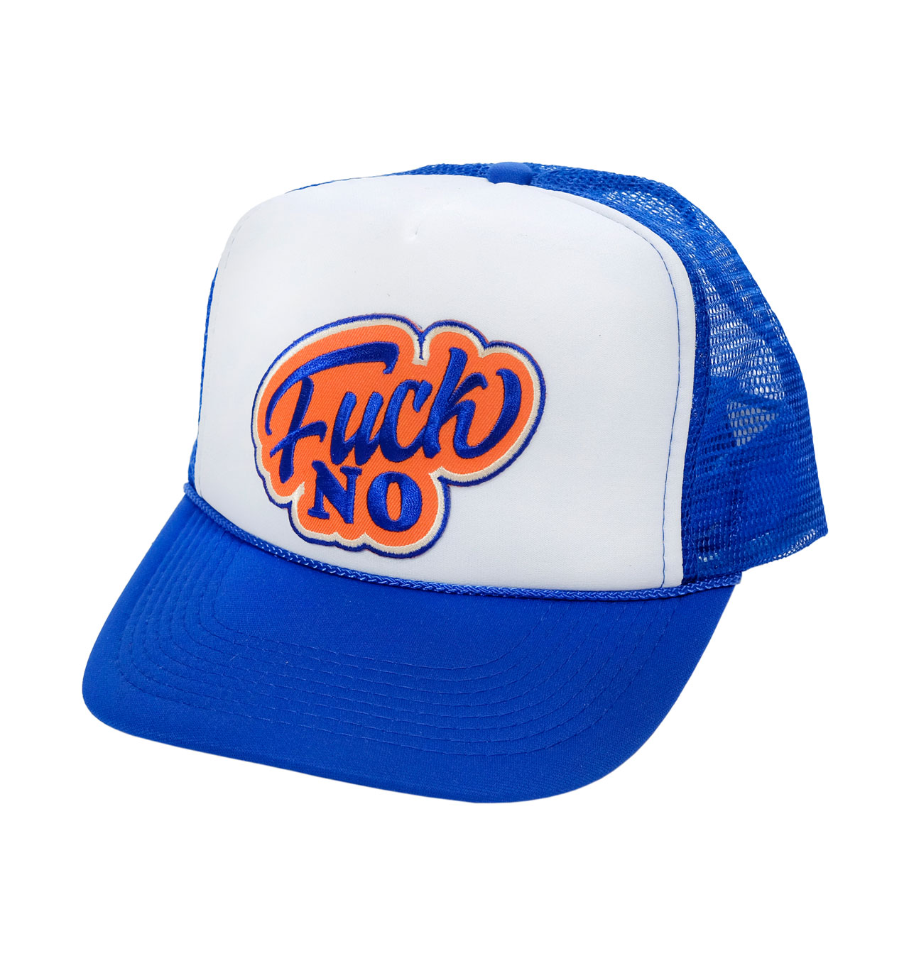 Mangobeard - F´ck No Trucker Cap - Royal Blue/White