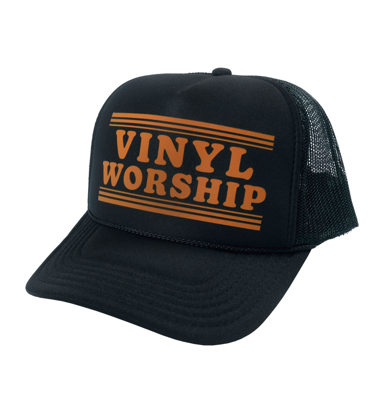 Mangobeard---Vinyl-Worship-Trucker-Cap---Black