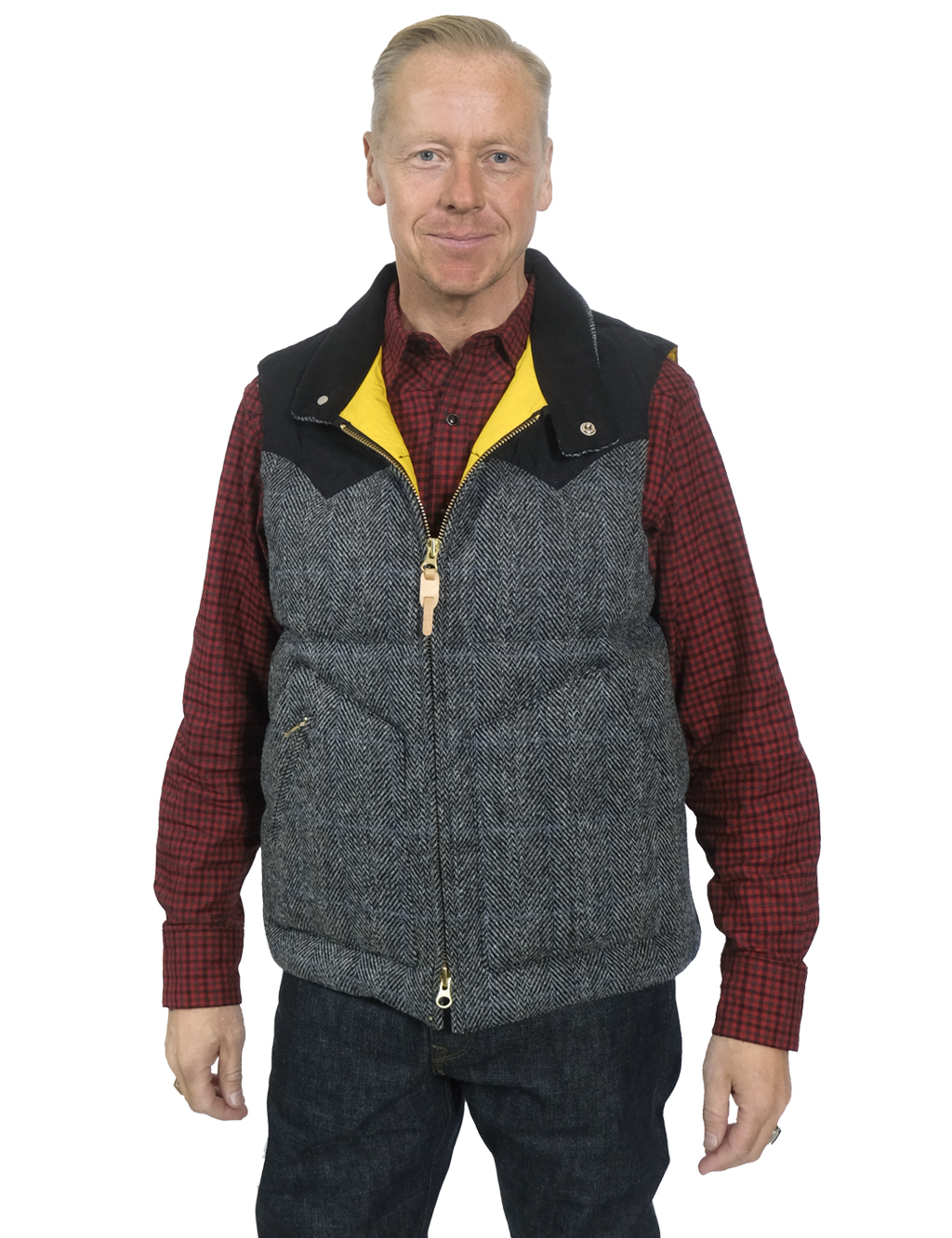 Manifattura Ceccarelli - Country Down Vest - Grey Tweed