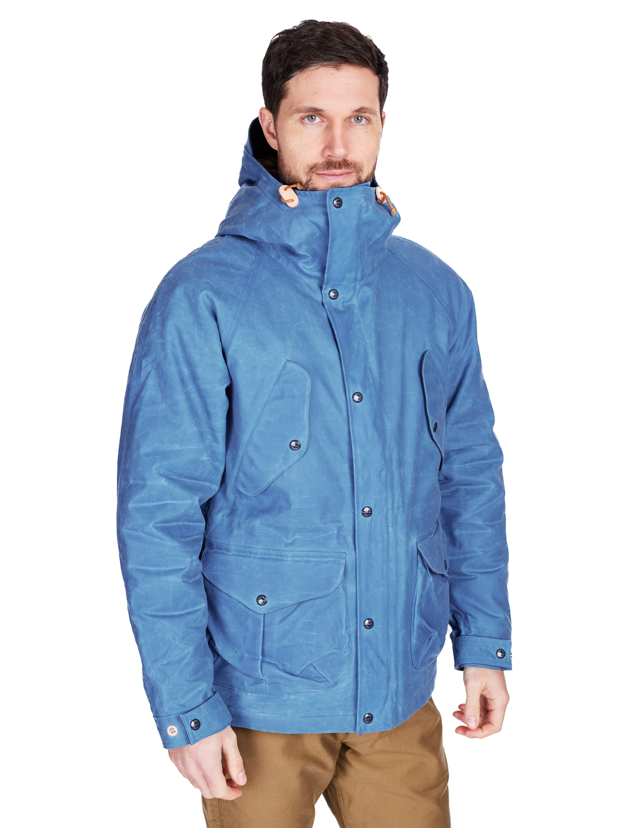 Manifattura Ceccarelli - Fisherman Parka Waxed Canvas - Mid Blue