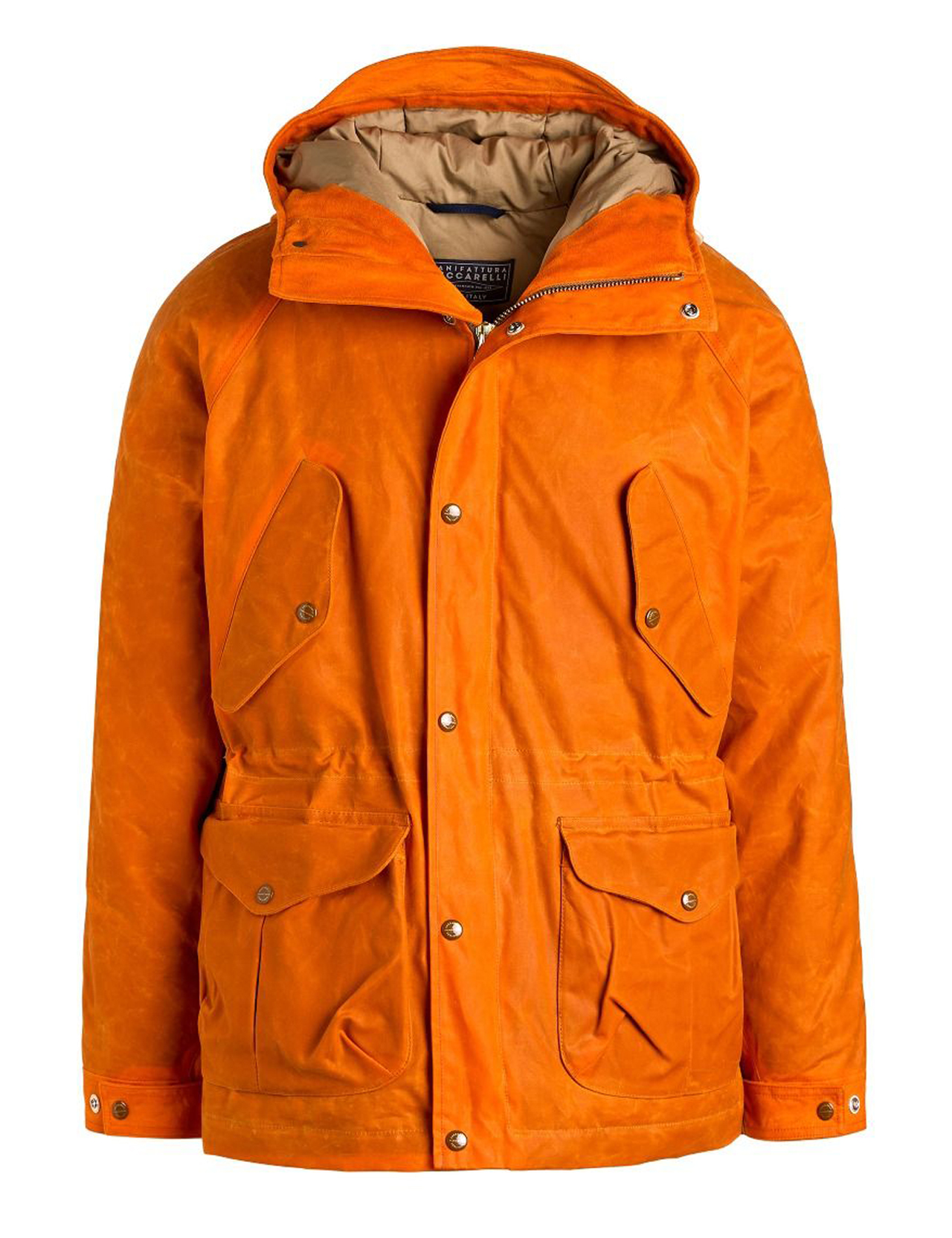 Manifattura Ceccarelli - Fisherman Parka Waxed Canvas - Orange